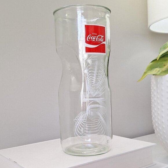 Vintage Coca Cola Glass Pitcher: Collectible Coke Memorabilia jar jug - Picture 1 of 3